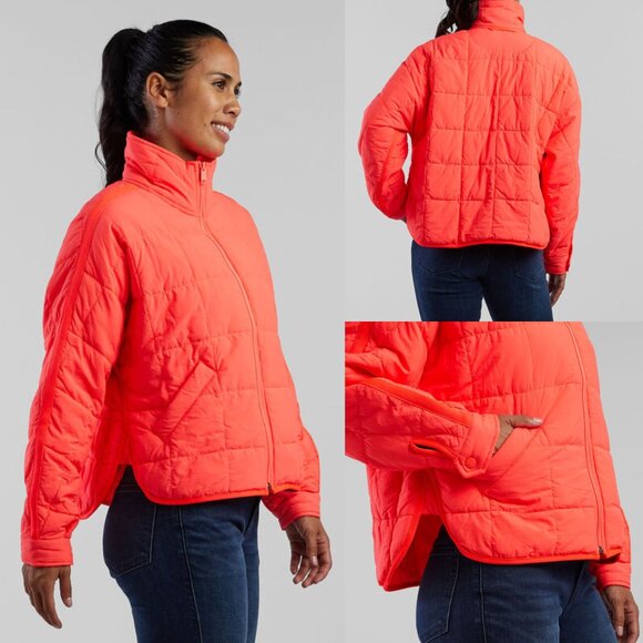 New! FP Movement x Free People Coral Pippa Packable Puffer Jacket M 2478 - Picture 1 of 16